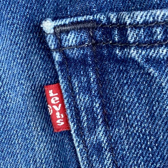 LEVI 522 Dark Blue Ripped Jean - Picture 8 of 13